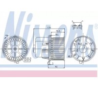 Вентилятор салона NISSENS 87061 87061 NISSENS - купить в магазине запчастей по Украине