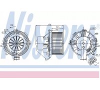 Вентилятор салона NISSENS 87105 87105 NISSENS - купить в магазине запчастей по Украине