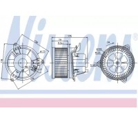 Вентилятор салона NISSENS 87122 87122 NISSENS - купить в магазине запчастей по Украине