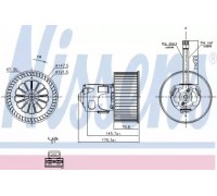 Вентилятор салона NISSENS 87242 87242 NISSENS - купить в магазине запчастей по Украине
