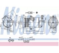 Компрессор, кондиционер NISSENS 890006 890006 NISSENS - купить в магазине запчастей по Украине