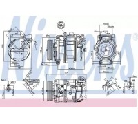 Компрессор, кондиционер NISSENS 890073 890073 NISSENS - купить в магазине запчастей по Украине