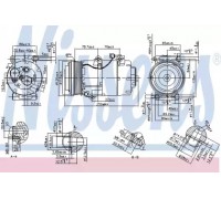 Компрессор, кондиционер NISSENS 890090 890090 NISSENS - купить в магазине запчастей по Украине