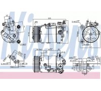 Компрессор, кондиционер NISSENS 890099 890099 NISSENS - купить в магазине запчастей по Украине