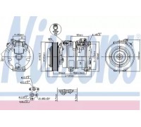 Компрессор, кондиционер NISSENS 890166 890166 NISSENS - купить в магазине запчастей по Украине