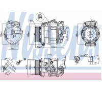 Компрессор, кондиционер NISSENS 890197 890197 NISSENS - купить в магазине запчастей по Украине