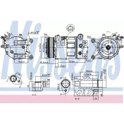Компрессор, кондиционер 890226 NISSENS - купить в магазине запчастей по Украине