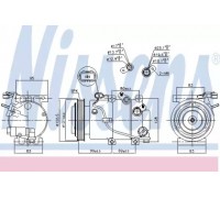 Компрессор, кондиционер NISSENS 890238 890238 NISSENS - купить в магазине запчастей по Украине