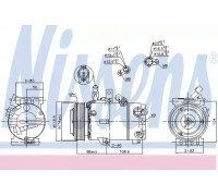 Компрессор, кондиционер NISSENS 890242 890242 NISSENS - купить в магазине запчастей по Украине