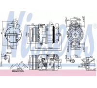 Компрессор, кондиционер NISSENS 890292 890292 NISSENS - купити в магазині запчастин по Україні
