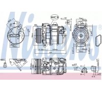 Компрессор, кондиционер NISSENS 890390 890390 NISSENS - купить в магазине запчастей по Украине