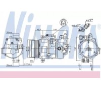 Компрессор, кондиционер NISSENS 89043 89043 NISSENS - купить в магазине запчастей по Украине