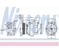 Компрессор, кондиционер NISSENS 89072 89072 NISSENS - купить в магазине запчастей по Украине