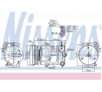 Компрессор, кондиционер NISSENS 89100 89100 NISSENS - купить в магазине запчастей по Украине