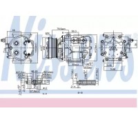 Компрессор, кондиционер NISSENS 89240 89240 NISSENS - купить в магазине запчастей по Украине