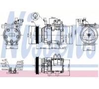 Компрессор, кондиционер NISSENS 89291 89291 NISSENS - купити в магазині запчастин по Україні