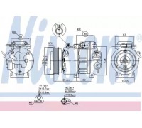 Компрессор, кондиционер NISSENS 89293 89293 NISSENS - купить в магазине запчастей по Украине