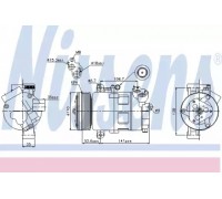 Компрессор, кондиционер NISSENS 89307 89307 NISSENS - купить в магазине запчастей по Украине