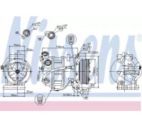 Компрессор, кондиционер NISSENS 89350 89350 NISSENS - купить в магазине запчастей по Украине