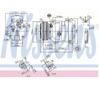 Компрессор, кондиционер NISSENS 89587 89587 NISSENS - купить в магазине запчастей по Украине