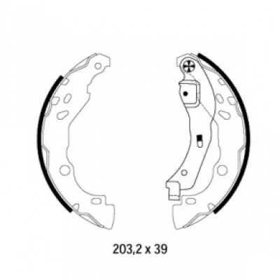 Комплект тормозных колодок 8DB355002641 HELLA PAGID - купить в магазине запчастей по Украине