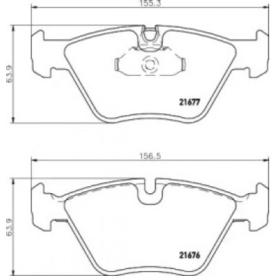 Комплект тормозных колодок, дисковый тормоз 8DB355007961 HELLA PAGID - купить в магазине запчастей по Украине
