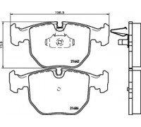 Комплект тормозных колодок, дисковый тормоз HELLA PAGID 8DB 355 008-281 8DB355008281 HELLA PAGID - купить в магазине запчастей по Украине