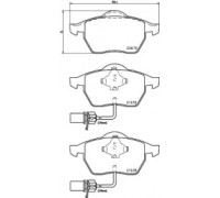 Комплект тормозных колодок, дисковый тормоз HELLA PAGID 8DB 355 008-411 8DB355008411 HELLA PAGID - купить в магазине запчастей по Украине