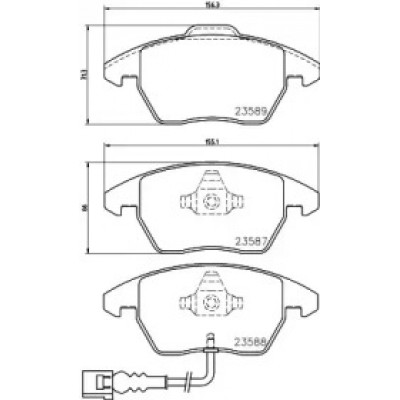 Комплект тормозных колодок, дисковый тормоз 8DB355010581 HELLA PAGID - купить в магазине запчастей по Украине