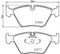 Комплект тормозных колодок, дисковый тормоз HELLA PAGID 8DB 355 010-711 8DB355010711 HELLA PAGID - купить в магазине запчастей по Украине