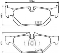 Комплект тормозных колодок, дисковый тормоз HELLA PAGID 8DB 355 011-301 8DB355011301 HELLA PAGID - купить в магазине запчастей по Украине