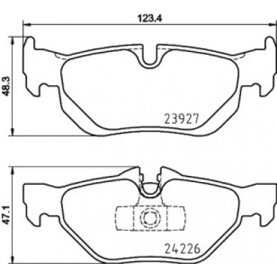 Комплект тормозных колодок, дисковый тормоз 8DB355011301 HELLA PAGID - купить в магазине запчастей по Украине