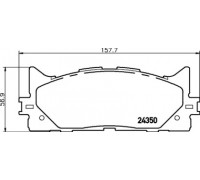 Комплект тормозных колодок, дисковый тормоз HELLA PAGID 8DB 355 012-401 8DB355012401 HELLA PAGID - купити в магазині запчастин по Україні