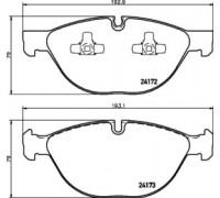 Комплект тормозных колодок, дисковый тормоз HELLA PAGID 8DB 355 012-661 8DB355012661 HELLA PAGID - купить в магазине запчастей по Украине