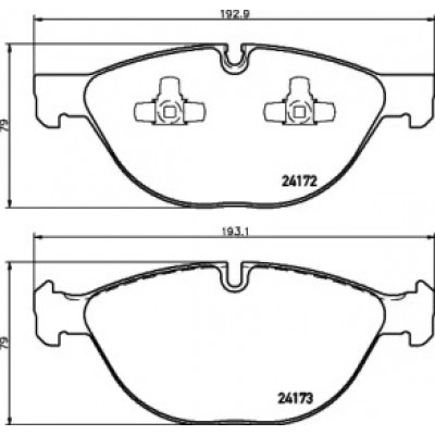 Комплект тормозных колодок, дисковый тормоз 8DB355012661 HELLA PAGID - купити в магазині запчастин по Україні