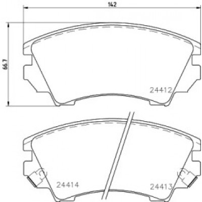 Комплект тормозных колодок, дисковый тормоз 8DB355013041 HELLA PAGID - купить в магазине запчастей по Украине