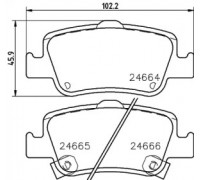 Комплект тормозных колодок, дисковый тормоз HELLA PAGID 8DB 355 013-571 8DB355013571 HELLA PAGID - купить в магазине запчастей по Украине