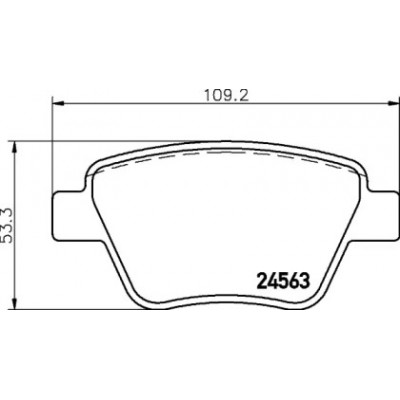 Комплект тормозных колодок, дисковый тормоз 8DB355014021 HELLA PAGID - купить в магазине запчастей по Украине