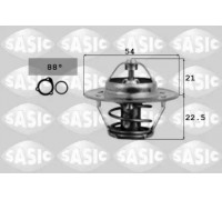 Термостат, охлаждающая жидкость SASIC 9000391 9000391 SASIC - купить в магазине запчастей по Украине