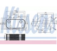 масляный радиатор, двигательное масло NISSENS 90712 90712 NISSENS - купить в магазине запчастей по Украине