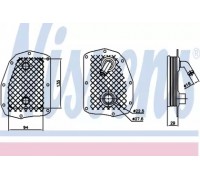 масляный радиатор, двигательное масло NISSENS 90734 90734 NISSENS - купить в магазине запчастей по Украине