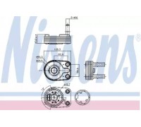 масляный радиатор, двигательное масло NISSENS 90795 90795 NISSENS - купить в магазине запчастей по Украине