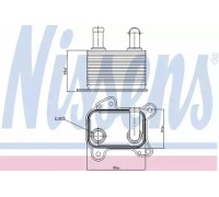 масляный радиатор, двигательное масло NISSENS 90825 90825 NISSENS - купить в магазине запчастей по Украине