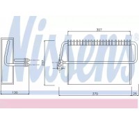 Испаритель, кондиционер NISSENS 92162 92162 NISSENS - купить в магазине запчастей по Украине