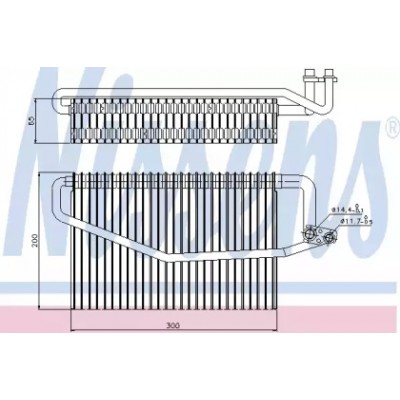 Испаритель, кондиционер 92173 NISSENS - купить в магазине запчастей по Украине