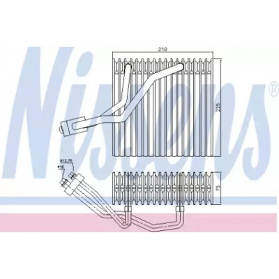 Испаритель, кондиционер 92176 NISSENS - купить в магазине запчастей по Украине