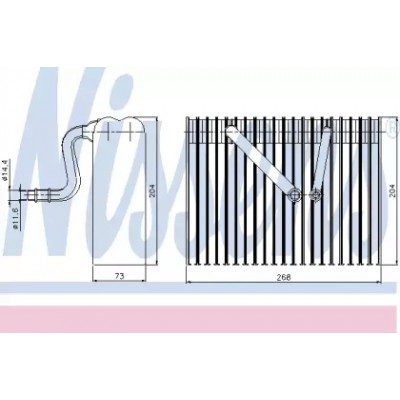 Испаритель, кондиционер 92183 NISSENS - купить в магазине запчастей по Украине