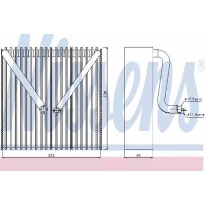 Испаритель, кондиционер 92191 NISSENS - купить в магазине запчастей по Украине