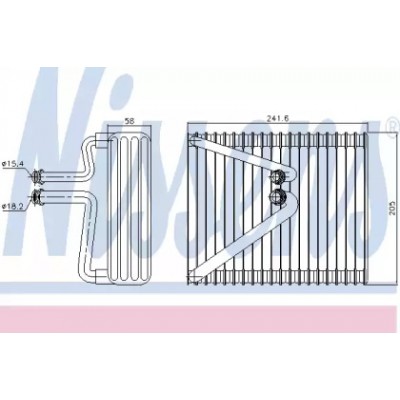Испаритель, кондиционер 92206 NISSENS - купить в магазине запчастей по Украине