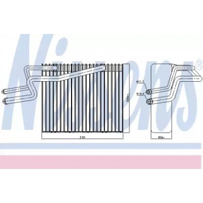 Испаритель, кондиционер 92215 NISSENS - купить в магазине запчастей по Украине
